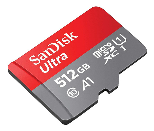 Memoria Sandisk Microsdxc, 512 Gb, Con Adaptador