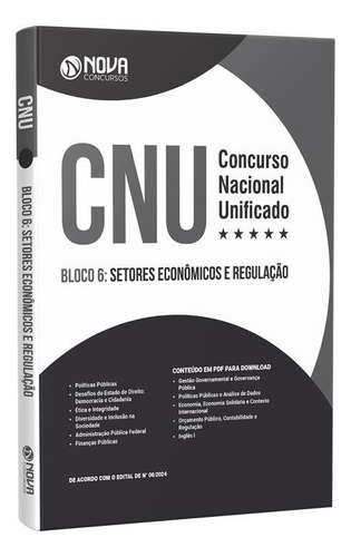 Apostila Cnu 2024 - Bloco 6 - Setores Econômicos E Regulação