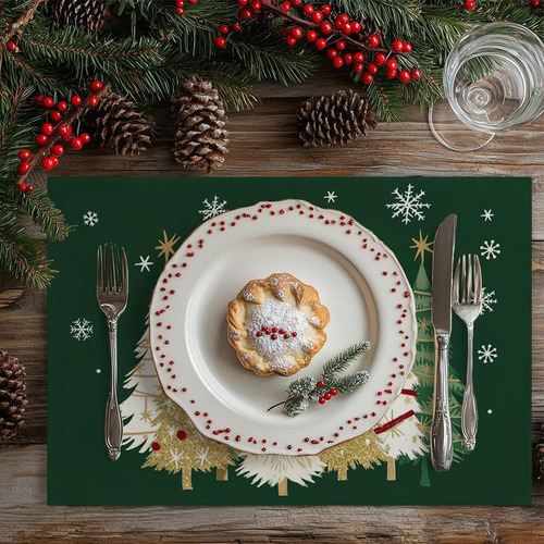 Mantel Individual Navideño Q Mantel De Mesa Christmas Home L