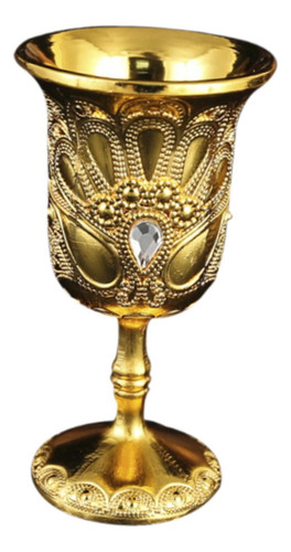 Mini, Copa De Licor, Pequeña Copa De Metal En Relieve 1 Oro
