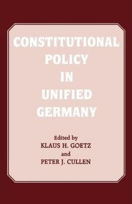 Libro Constitutional Policy In Unified Germany - Peter J....