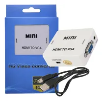 Comprar Cable Conversor Hdmi A Vga Video Audio Proyector Full H