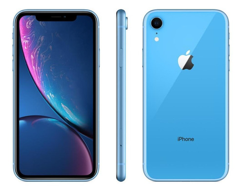 Celular Apple iPhone XR 256gb 3gb Ram 12mp Tela 6.1 Azul