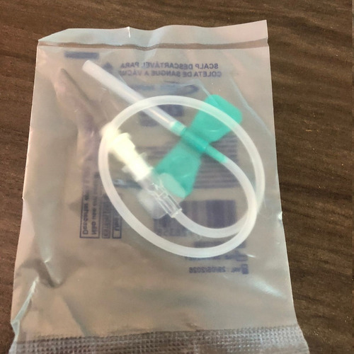 Scalp Para Coleta De Sangue A Vácuo 21g 100 Unidades