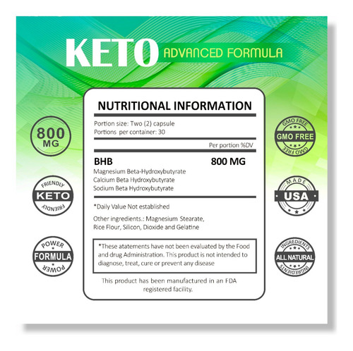 Imagen 4 de 4 de Combo Keto Advanced Original- Bhb-suplemento Ketosis 2 Meses