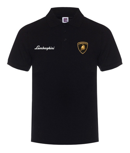 Camiseta De Manga Corta Lamborghini Polo Deportivo De Golf A