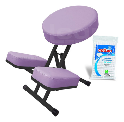 Cadeira Kneeling Chair Reeducação Postural, Brinde Algodão