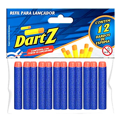 Kit Com 48 Dardos P/ Lançadores Nerf E Arminhas De Pressão
