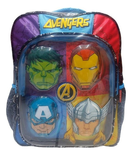 Mochila Escolar Grande Primaria Ruz Marvel Avengers Vengadores 174577 Cuafo