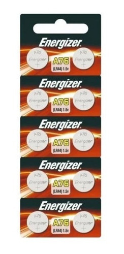 Pilas Alcalinas Energizer Tipo Boton A76 /lr44 10 Unidades 