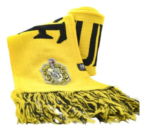 Bufanda Hufflepuff Con Nombre - Harry Potter Color Amarillo Talle Unico