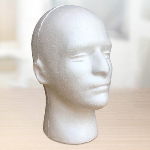Cabeza De Maniquí Masculino Redonda De 11 Pulgadas De Alto,