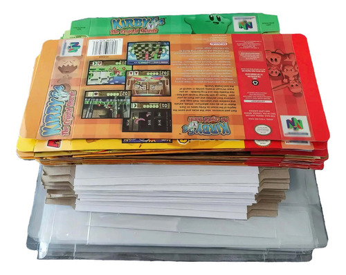 Protector Juegos Retro Caja De Plástico Laminado Paper Mario