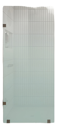 Shower Door Templado 90x150 Cm 8mm Con Herrajes Cromados