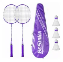 Comprar Juego De Raquetas De Bádminton 2 Raquetas Y 3 Gallitos