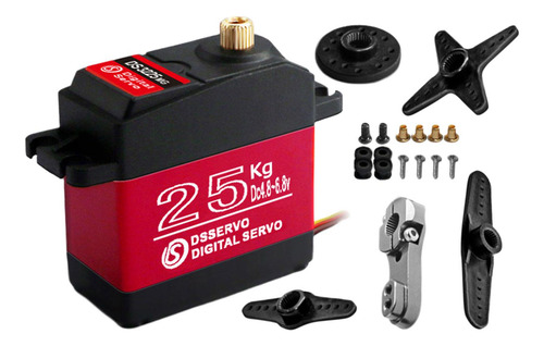 Servo Digital Rc De 25 Kg Para VehĂculos 1/8 270 Grados