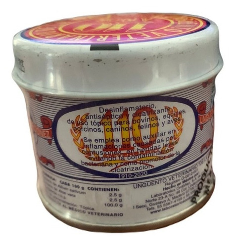 Ungüento Veterinario De La Tía 60 Gr Desinflamatorio