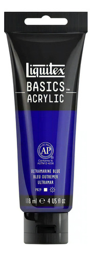 Tinta Acrílica Liquitex Basics 380 Ultramarine Blue 118ml