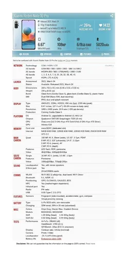 Xiaomi Redmi Note 10 Pro M2101k6g 8gb 128gb Dual Sim Duos