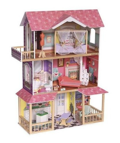 Casa De Muñecas Barbie Casita Kidkraft Viviana Accesorios