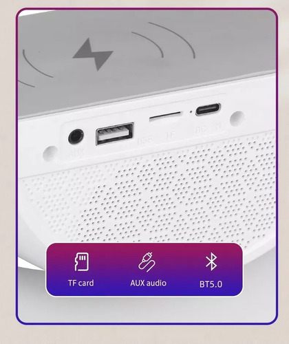 Lámpara De Mesa Con Bocina Bluetooth Inteligente Atmosphere