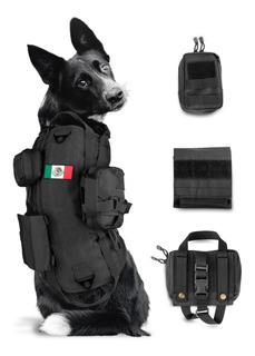 Legendog Chaleco Militar para Perros Dog Chaleco TáCtico Chaleco Impermeable para Perros con Bolsas Desmontables XL