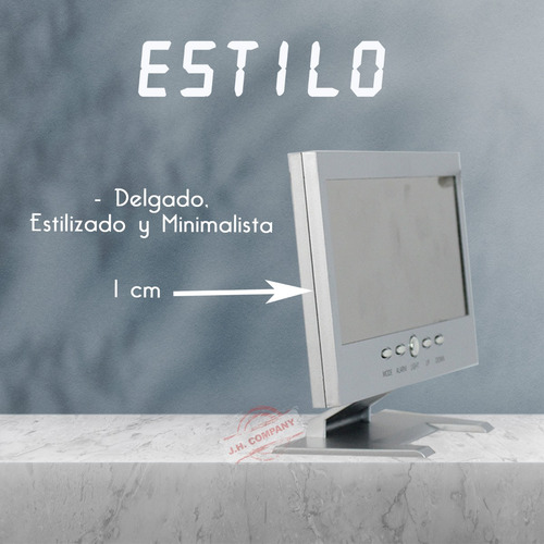 Reloj Despertador Digital Espejo Led Usb Alarma 12036