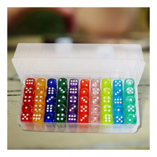 Wu-chuang 100 Piezas De Dados De Juegos De 6 Caras