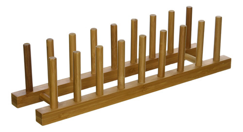 Lipper International 887 - Soporte Para Platos De Madera De 