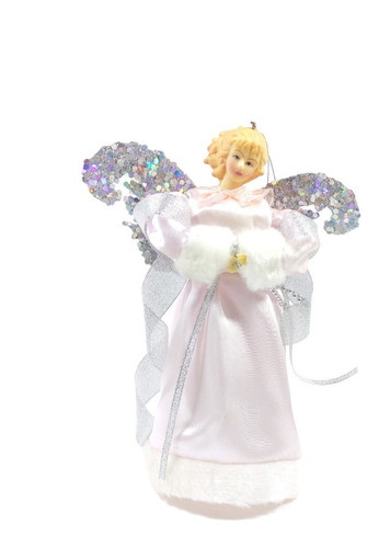 Angel Artesanal Decoracion 20cm Oro / Plata - Sheshu Navidad