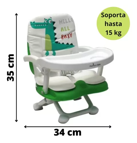 Silla Comer Bebé Avanti Alturas Booster Portasilla Bandeja Color Verde