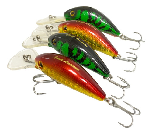 Pack De 4 Señuelos Pochas Para Truchas 8,2 Gr. Badfish