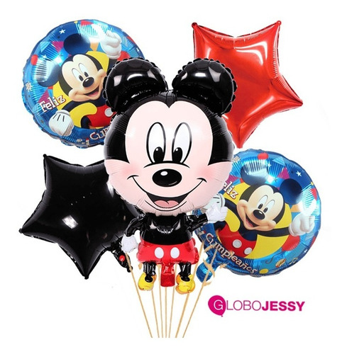 Globos De Mickey Or Minnie Con Helio