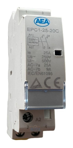 Contactor Modular Aea 2na 25a Bobina 220v