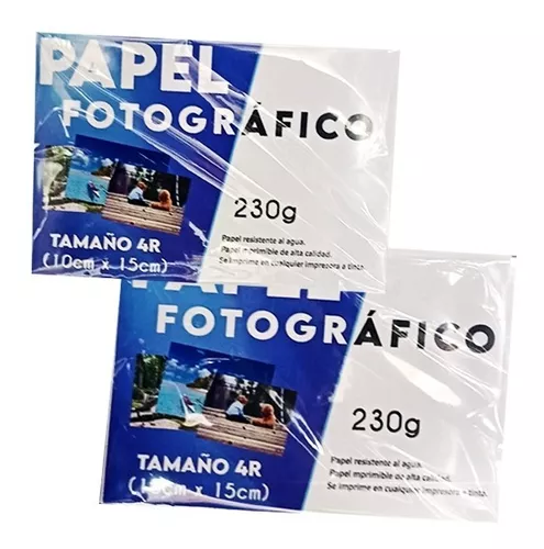 Papel Fotográfico Brillante 230 Gramos 4r 10x15 Cm