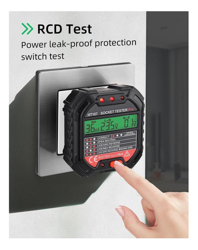 Detector De Fase Y Probador De Zócalo Tresh Con Alerta