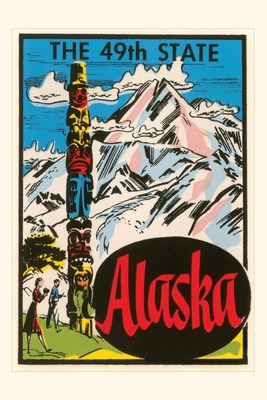 Libro Vintage Journal Alaska Poster With Totem Pole - Fou...