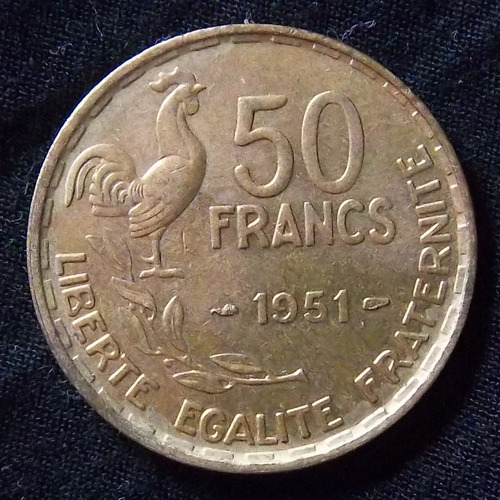 Francia 50 Francos 1951 Exc Km 918.1