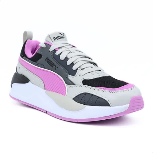 Puma X-Ray 2 Square Ofertas - Tenis Mujer Grises Morados Blancos