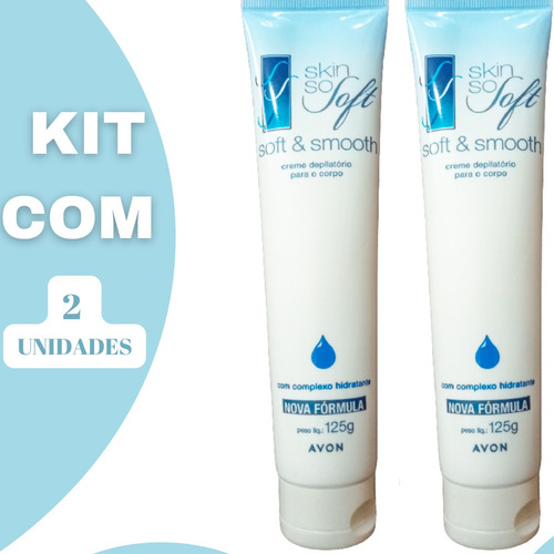 Creme Depilatório Para O Corpo Skin So Soft Avon 2 Com