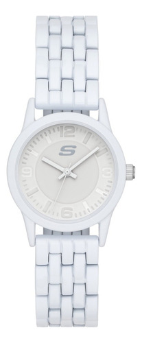 Reloj Skechers Dama Rosencrans Analogo Color de la correa Blanco