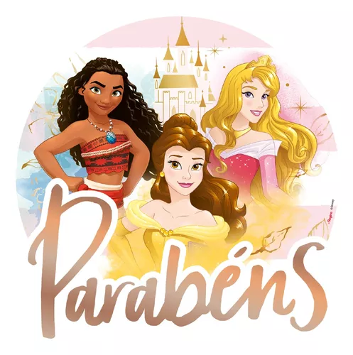 Topo de bolo Princesas da Disney