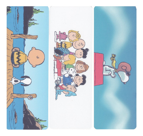 Pack 12 Separadores Para Libros Colección Snoopy Multicolor Snoopy 1