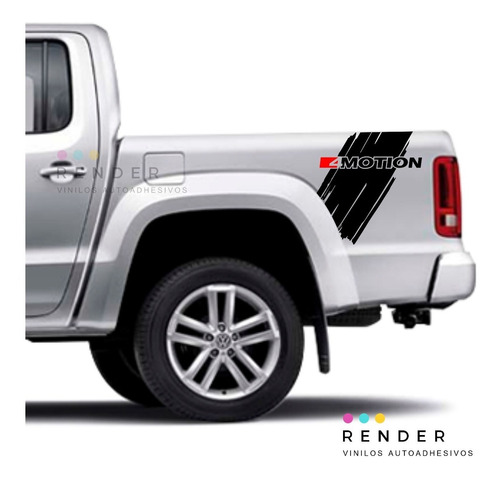 Adhesivo 4motion De Vw Amarok Sticker Vinilo Para Vehículos