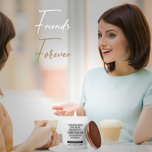 Velas Funny Bff Friendship, colección Tasteless, blancas, Ghost Friend