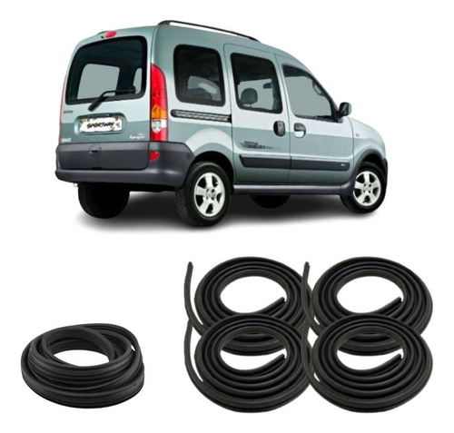 Kit Borracha Porta Meio De Correr P Malas Kangoo Sportway