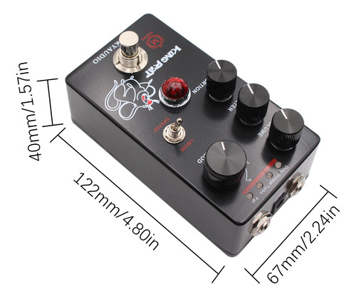 Pedal De Efectos Moskyaudio Fuzz Distortion Para Guitarra