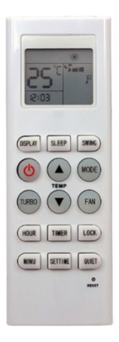 Control Remoto Aire Acondicionado Audinac Standard Electric