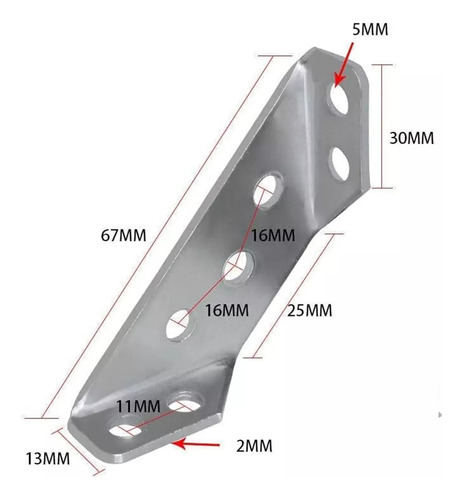 Fijador De Esquina Para Muebles Con Soporte Triangular De Ac