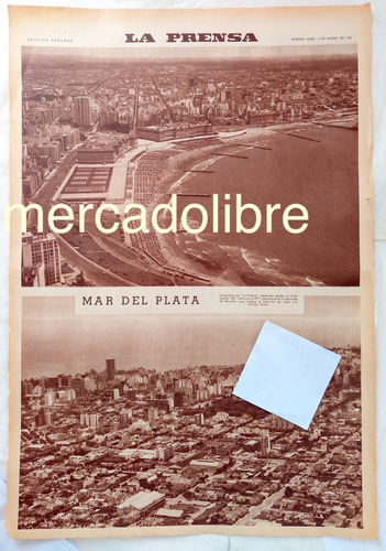 La Ciudad De Mar Del Plata En 1962 Fotos Aereas La Prensa